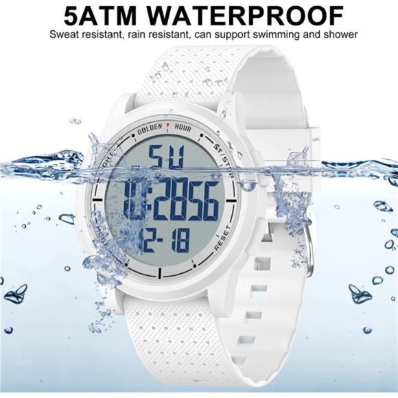 Ultra-Thin Minimalist Sports Waterproof Digital Watches Men with Wide-Angle - Picture 4 of 7